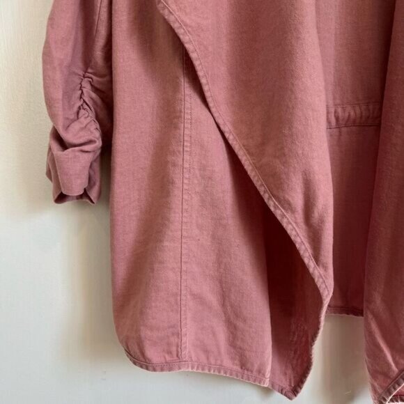 Vintage Jules & Leopold Casual Women’s Small Linen Pink Cardigan Sweater Jacket - Picture 12 of 12